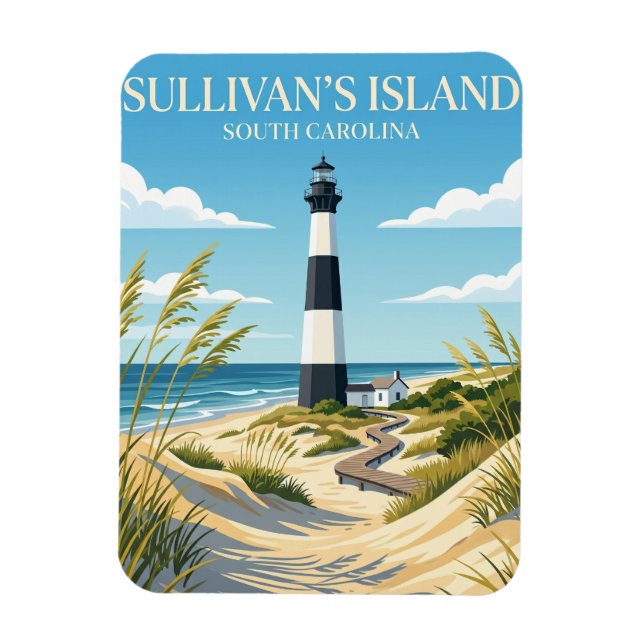 Sullivan's Island South Carolina Magnet (Vertikal)
