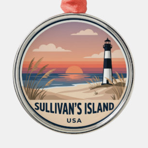 Sullivan's Island USA Ornament Aus Metall