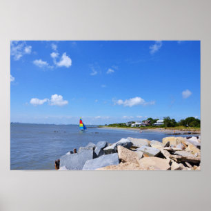 Sullivans Plakat Insel-, South Carolina