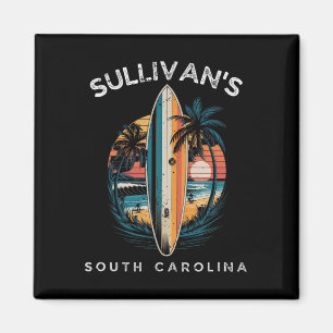 Sullivans South Carolina Männer Frauen Surfen Magnet