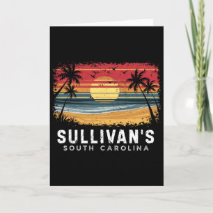 Sullivans South Carolina Surfboard Strand Karte