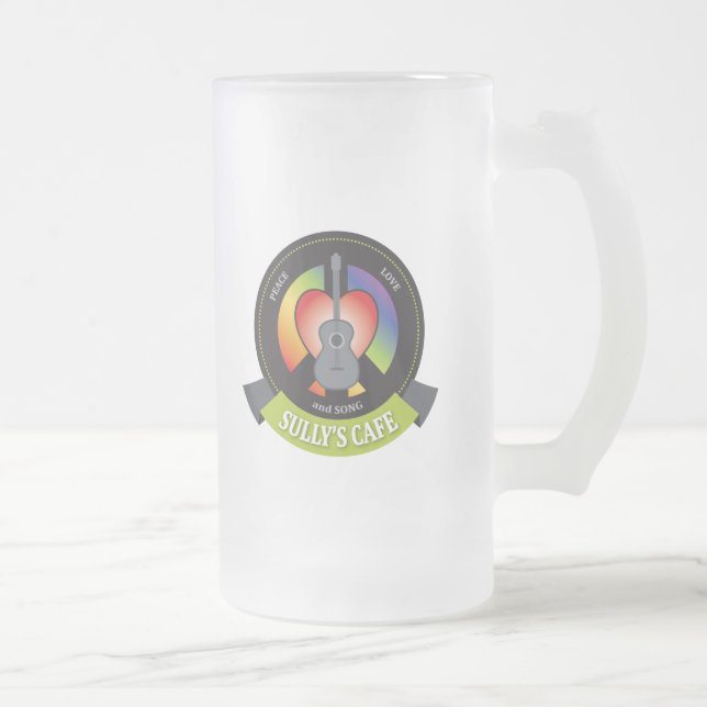 Sullys Café-mattierte Bier-Tasse Mattglas Bierglas (Rechts)