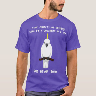 Sulphurcrested Cockatoo Parrot Niemals Null T-Shirt