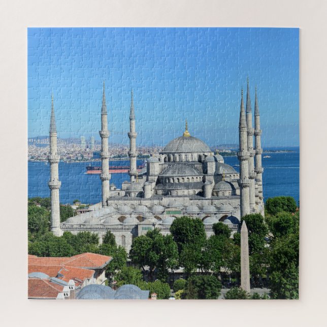 Sultan Ahmed Blue Moschee in der Türkei Puzzle (Vertikal)