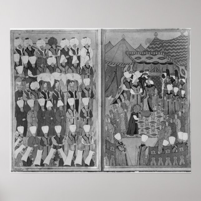 Sultan Ahmed III verteilt Geld Poster (Vorne)