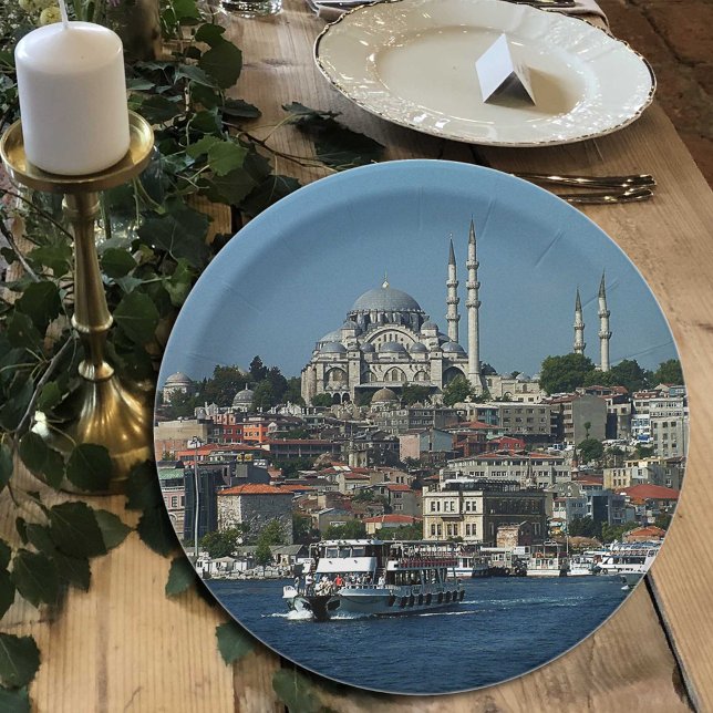 Sultan Ahmed & Istanbul Panorama, Türkei / Party Pappteller (Von Creator hochgeladen)