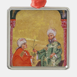 Sultan Ahmet III mit einem seiner Schüler Ornament Aus Metall
