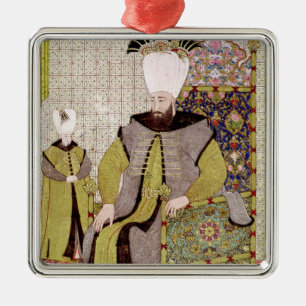 Sultan Ahmet III und der Erb zum Thron Silbernes Ornament