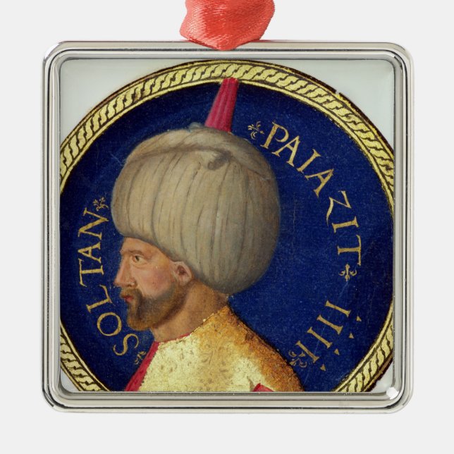 Sultan Bayezid I Silbernes Ornament (Vorne)