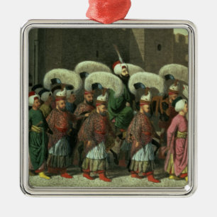 Sultan Mahmud II in Prozession, 1809 Ornament Aus Metall