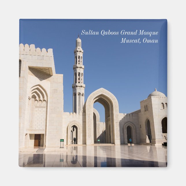 Sultan Qaboos Grand Moschee in Muscat, Oman Magnet (Vorne)
