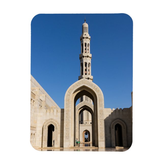 Sultan Qaboos Grand Moschee in Muscat, Oman Magnet (Vertikal)