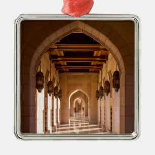Sultan Qaboos Grand Moschee in Muscat, Oman Ornament Aus Metall