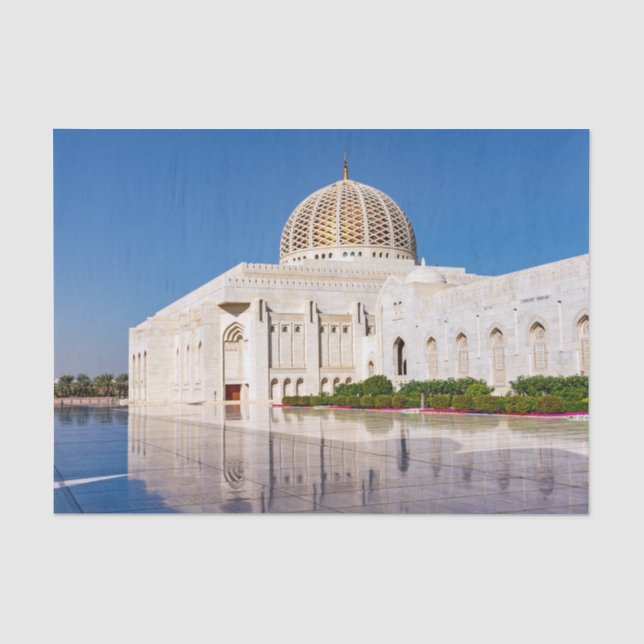 Sultan-Qabus-Moschee in Maskat, Oman Seidenpapier (Vorderseite)