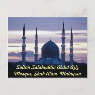 Sultan Salahuddin Abdul Aziz Moschee, Shah Alam, S Postkarte