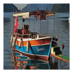 Sultan Taxi Boot Marmaris Schöne Kunst Poster