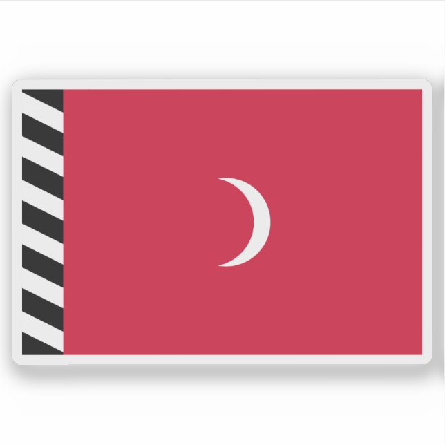 Sultanat der Malediven-Flagge (1926-1953) Aufkleber (Vorderseite)