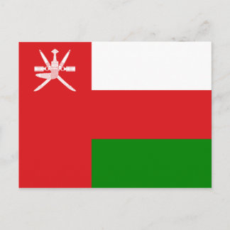Sultanat der Oman-Flagge Postkarte