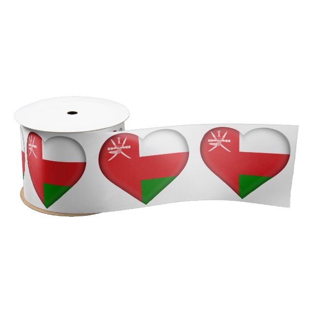 Sultanat der Oman-Flagge Satinband (Spule)