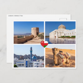 Sultanat der Oman-Sehenswürdigkeiten Postkarte