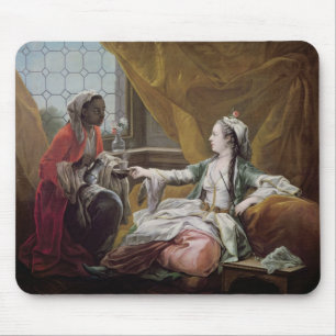 Sultanine, die Kaffee von einem Bediensteten Mousepad