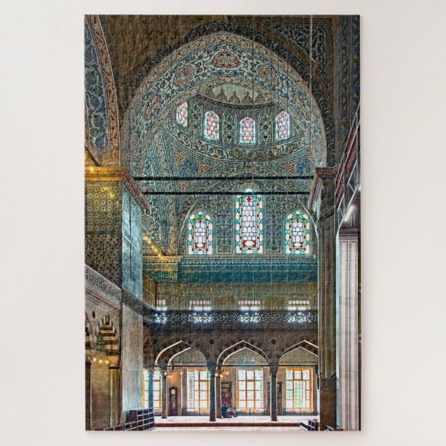Sultans-Ahmed-Moschee. Innenarchitektur Puzzle (Vertikal)