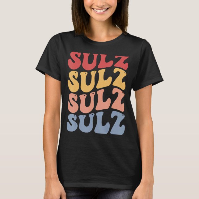 Sulz City Groovy Retro T-Shirt (Vorderseite)