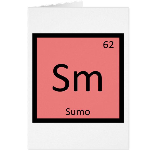 SUM - Sumo Wrestling Chemistry Periodic Table (Vorne)