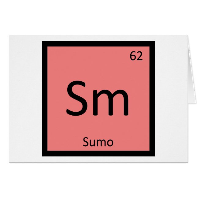 SUM - Sumo Wrestling Chemistry Periodic Table (Vorderseite (Horizontal))