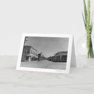 Sumas, WA - View of Downtown Street Photograph Karte