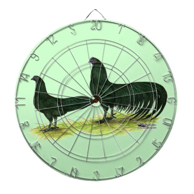 Sumatra Black Hühner Dartscheibe (vorne)
