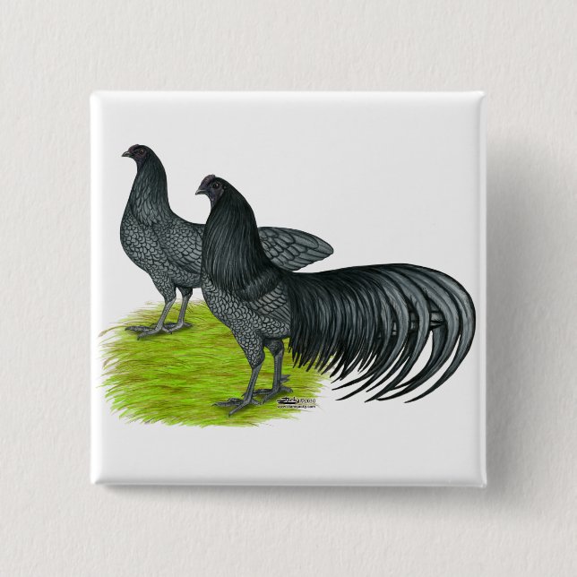 Sumatra: Blaues Paar Button (Vorderseite)