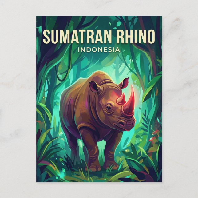 Sumatra Indonesien Postkarte (Vorderseite)