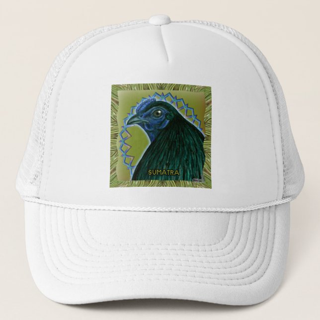 Sumatra Rooster Framed Truckerkappe (Vorderseite)