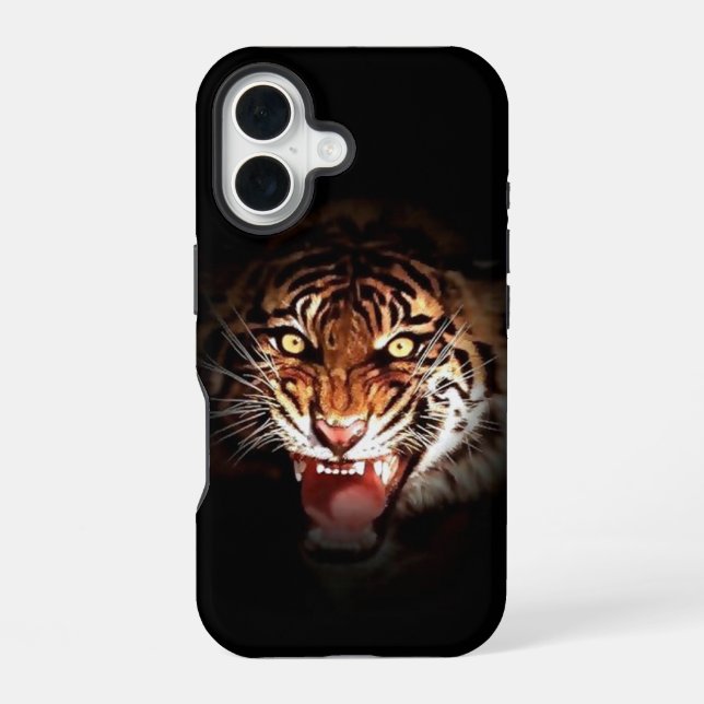 Sumatran Tiger iPhone 16 Hülle (Rückseite)