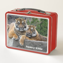 Sumatran Tiger Skin Metall Brotdose