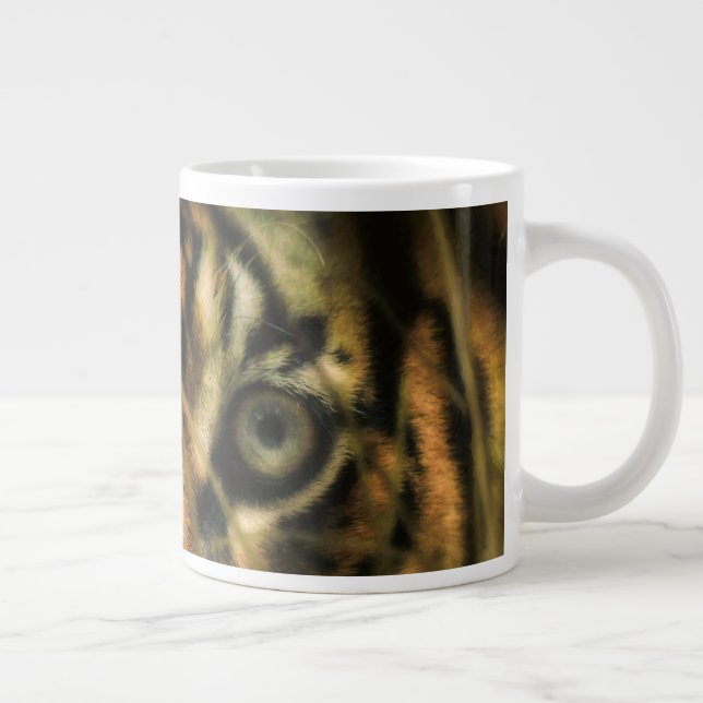 Sumatran Tiger TIGER EYES Jumbo-Tasse (Rechts)