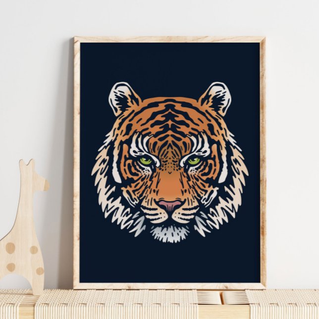 Sumatran Tiger Wildlife Orange Print | Tiger Print Poster (Von Creator hochgeladen)