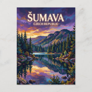 Šumava Nationalpark Tschechien Postkarte