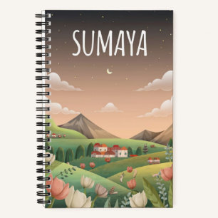 Sumayas Serene Valley Notebook 🌷 🏞️ Notizbuch