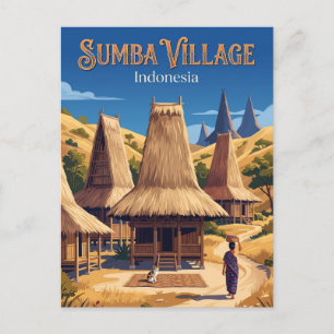 Sumba Insel Indonesien Postkarte