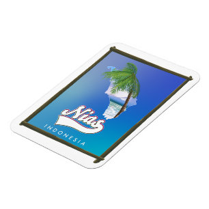 Sumba Insel Indonesien Reisekarte Magnet