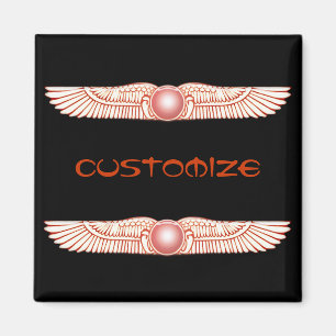 Sumerian Anunnaki Winged Sun Disk Magnet