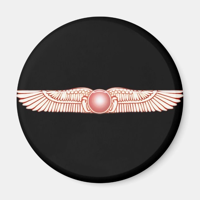 Sumerian Anunnaki Winged Sun Disk Magnet (Vorne)