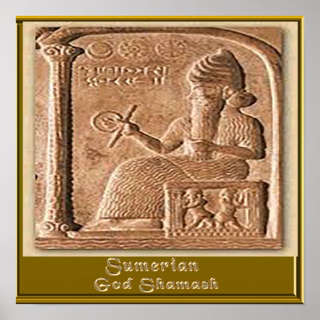 Sumerian God Samash Poster (Vorne)
