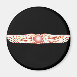 Sumerische Anunnaki Winged Sun-Scheibe Magnet
