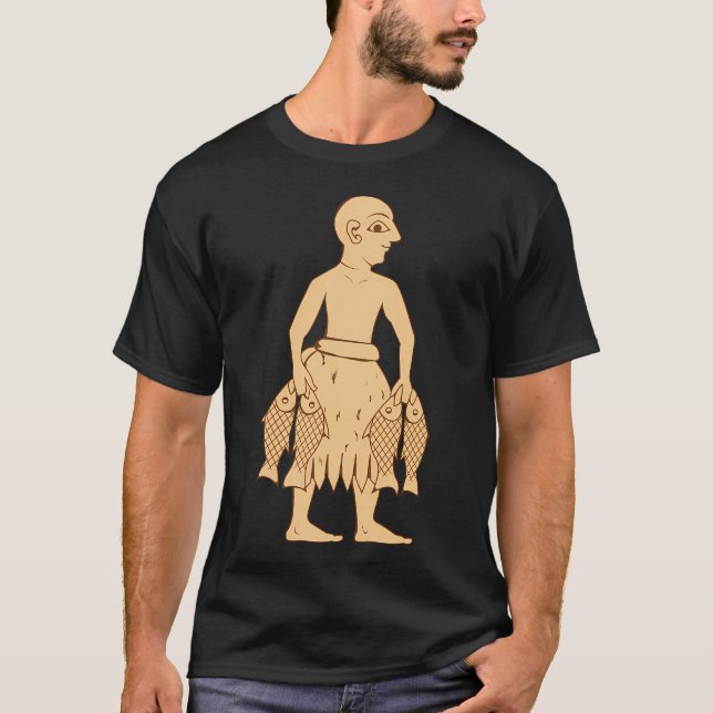 Sumerischer Fischmensch T-Shirt (Vorderseite)