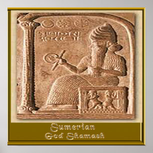Sumerischer Gott Samash Poster