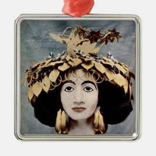 Sumerischer Kopfschmuck getragen durch Königin Silbernes Ornament