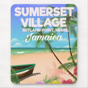 Sumerset Village Jamaica Reiseplakat Mousepad